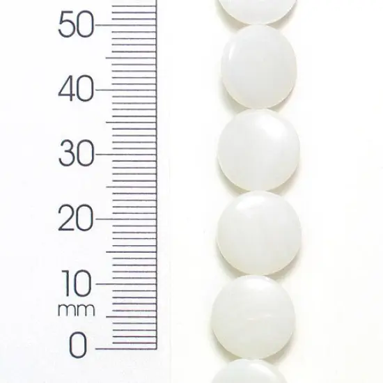 6 Packs of Round Tinted Shell Beads - Natural - 12mm - 2 x 8" Strand {1}