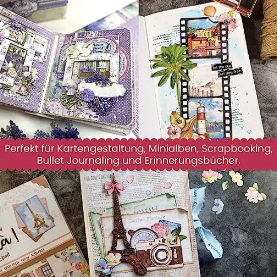 10 Pack Scrapbooking Paper, Multi-Colored {3}