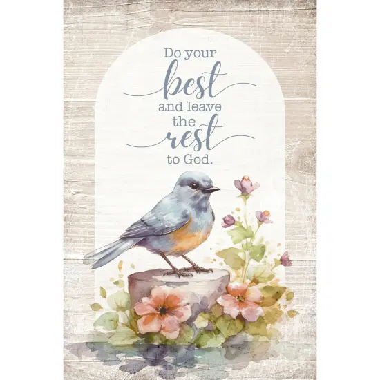 Do Your Best Wood Plaque with Easel and Hook Wall Tabletop Art - 4 inches x 6 inches {1}
