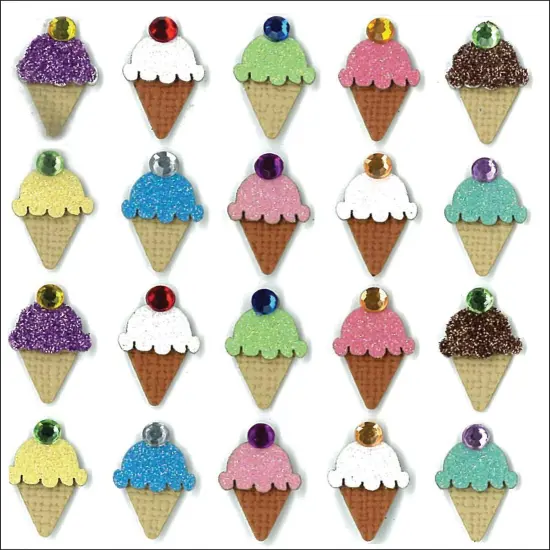 Jolee's Boutique Ice Cream Repeats Dimensional Stickers {1}