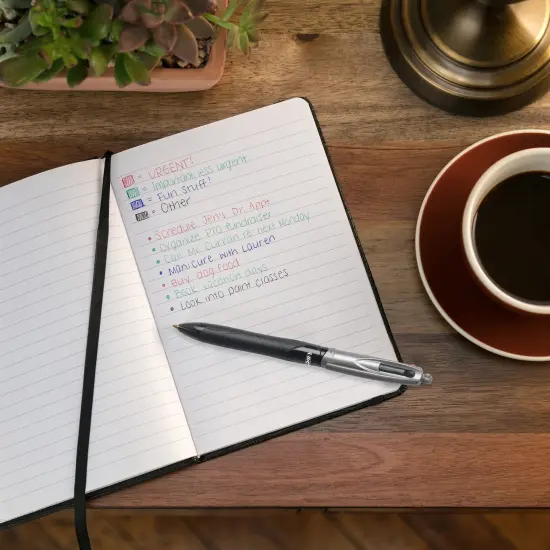 BIC 4-Color Grip Retractable Ball Pens, Medium Point (1.0mm), 12-Count Pack, Retractable Ball Pen With Long-Lasting Ink {7}