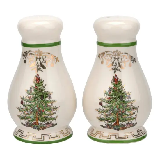 Spode Christmas Tree Gold Collection Salt Pepper Shaker, 4 Inch {1}