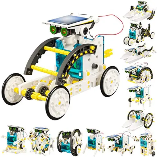 Educational Experiment DIY Robotics Kit, Science Toy Solar Powered Building Robotics Set Age 8-12 for Boys Girls Kids Teens to Build {2}