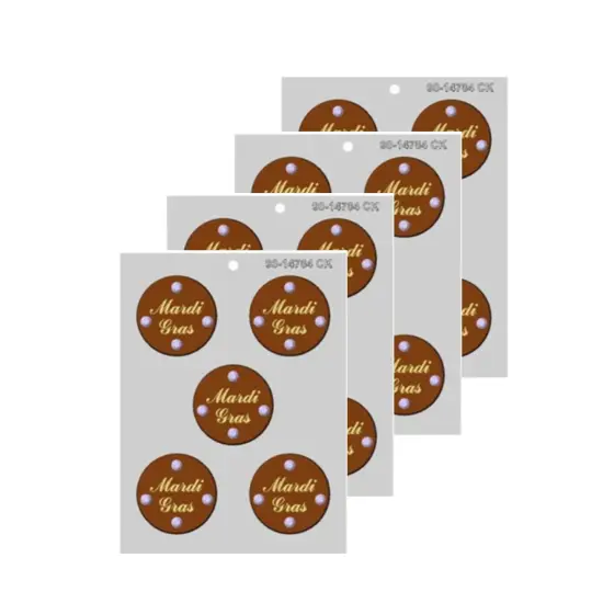 CK Products Mardi Gras Medallion Chocolate Mold, 2&frac12;" {2}