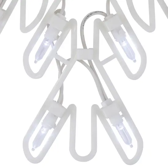 Northlight LED Lighted Snowflake Christmas Window Silhouette - 15" - Pure White and Blue {5}