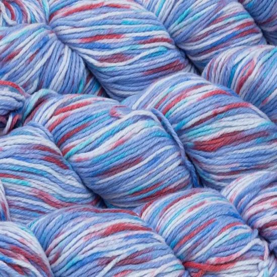 Hand-Dyed Cashmere Yarn Blend for Crochet and Knitting Periwinkle blue mix {1}