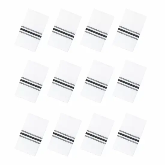 12 Pack Bistro Napkins Black {3}