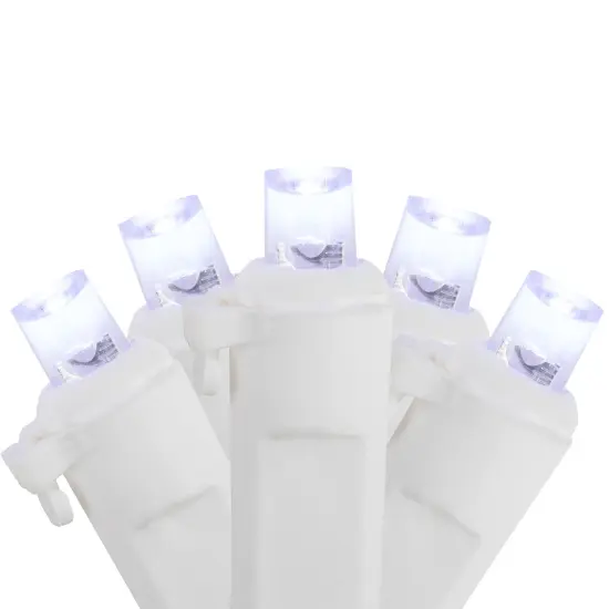 Northlight LED Wide Angle Christmas Lights - Pure White - 33' White Wire - 100ct {3}