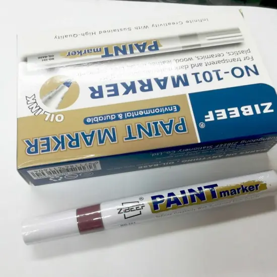 Permanent Paint Marker Pen for Car Brown {1}