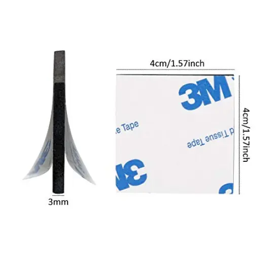 120 Pieces Double Sided Foam Tape Square Self-Adhesive Foam Tape Black Strong Tape Pads for DIY Art Crafts Supplies {6}