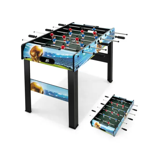 37 Inch Mini Foosball Table With Score Keeper And Removable Legs {4}