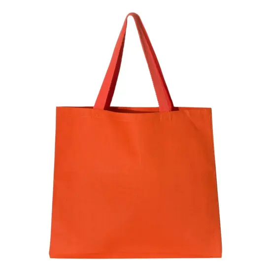 Q-Tees&reg; Promotional Tote Heavy Cotton Canvas Orange {1}