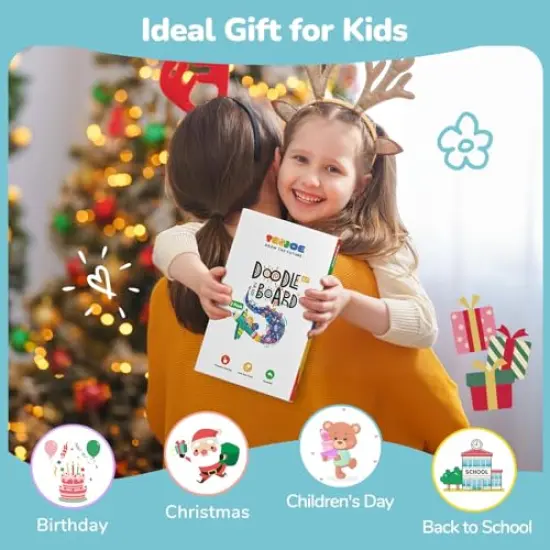 2 Pieces LCD Writing Tablet, 8.5 Inch Colorful Doodle Board Drawing Tablet for Kids, Kids Travel Games Activity Learning Toys Birthday Gifts for 3 4 5 6 Year Old Boys and Girls Toddlers {3}