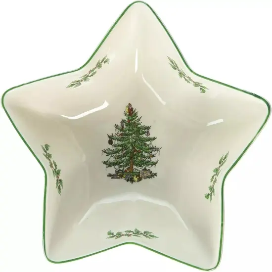 Spode Christmas Tree Star Serving Bowl Made of Fine Earthenware, 6.25 inches {1}