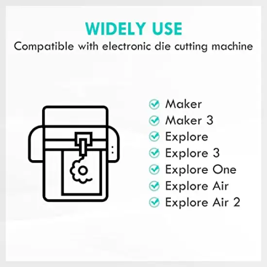 Deep Cut Blade and Holder Compatible with Explore 3/Air 2/Air/One/Maker 3/Maker Cutting Machine Replacement Blades for Glitter Vinyl, Cardstock, Adhesive Foil, Vellum {5}