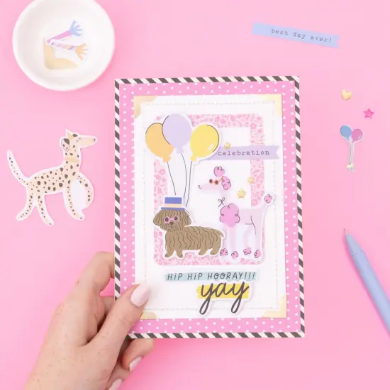 American Crafts Life Of The Party Enamel Dots 60/Pkg-Iridescent Glitter {3}