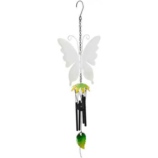 Northlight 15.75" Green Metal Butterfly Outdoor Garden Windchime {6}