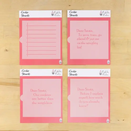 Dear Santa 4 pc Cookie Stencil Set {1}