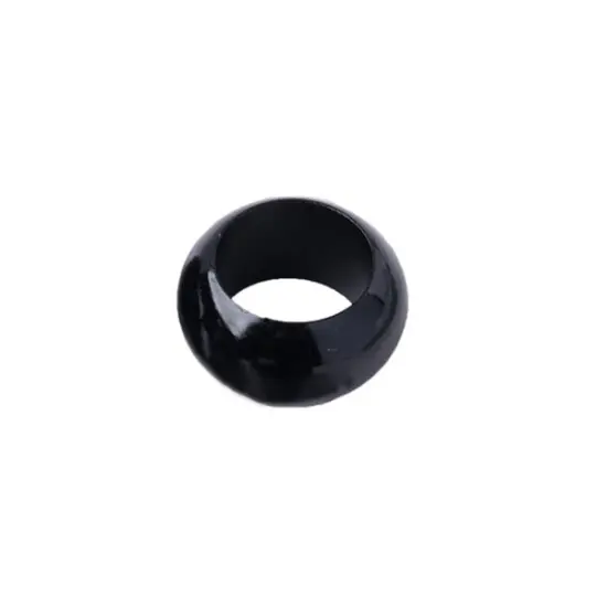 24-Pieces Acrylic Napkin Rings Set Black {2}