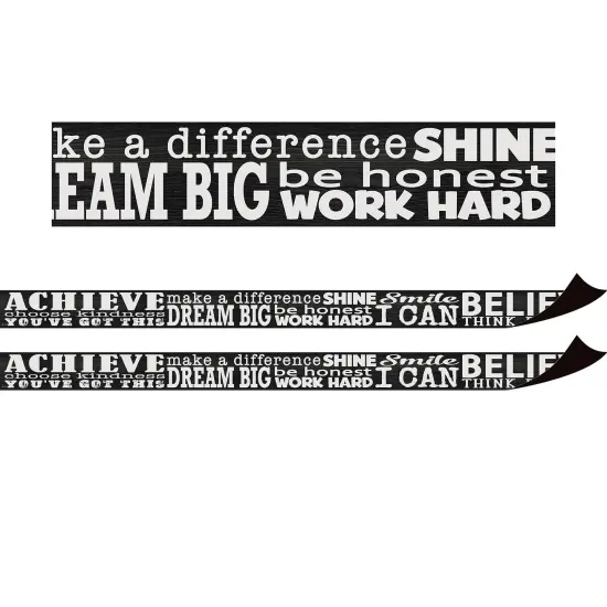 Modern Farmhouse Positive Sayings Magnetic Border, 24 Feet Per Pack, 2 Packs {1}