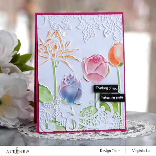 Flowery Field 3D Embossing Folder {4}