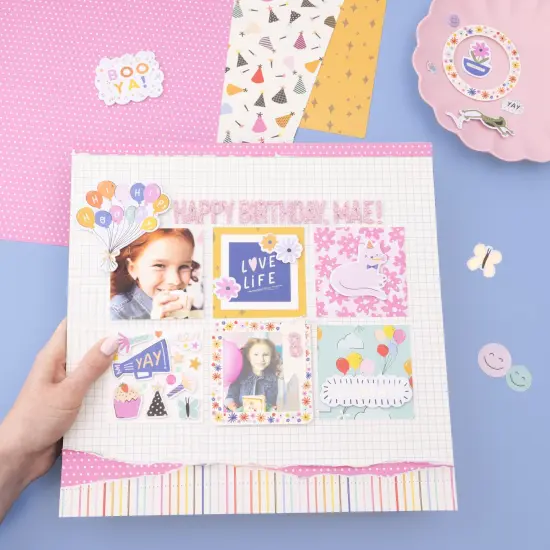 American Crafts Double-Sided Paper Pad 12"X12" 24/Pkg-Gold Foil, Life Of The Party {4}