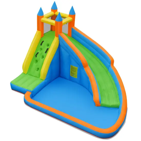 Inflatable Mighty Bounce House Jumper with Water Slide without Blower {3}
