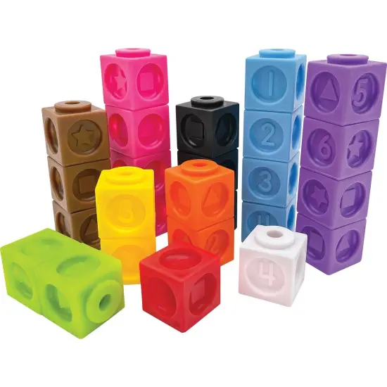 Numbers and Shapes Connecting Cubes, Set of 100 {1}