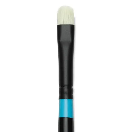 Princeton Series 6500 Aspen Synthetic Brush - Size 4, Short Oval Filbert, Long Handle {1}