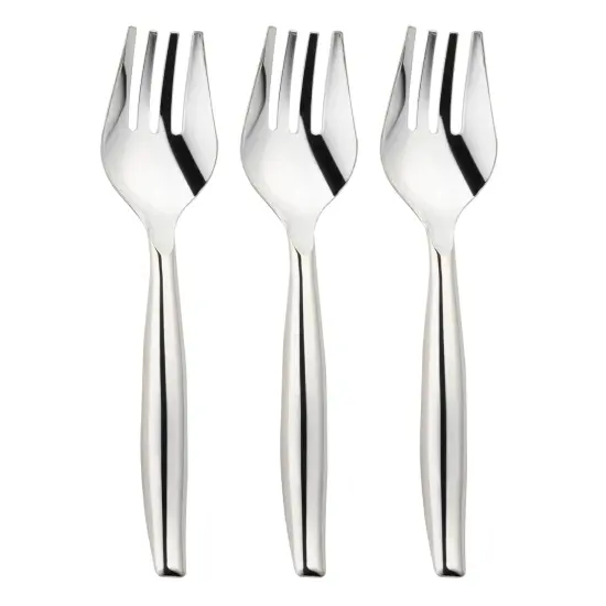 Silver Disposable Plastic Serving Forks (150 Forks) {1}