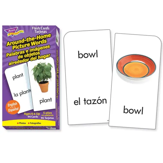 Around-the-Home/Palabras (EN/SP) Skill Drill Flash Cards, 3 Packs {2}