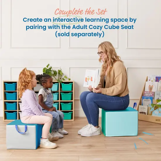 SoftZone Children's Cozy Cubes, Flexible Seating, 4-Pack Contemporary {4}