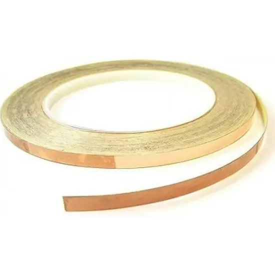 Stained Glass Foil Brand 1/4" Copper Foil - Black Back - 1.25 Mil. Thick {3}