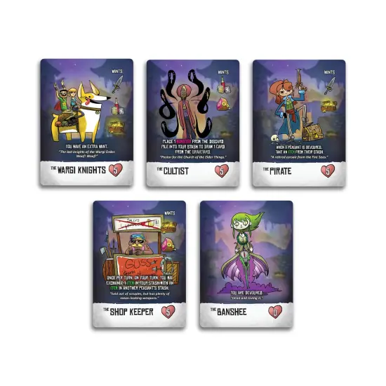 Peasant Buffet Bad Moon Rising Card Game {3}