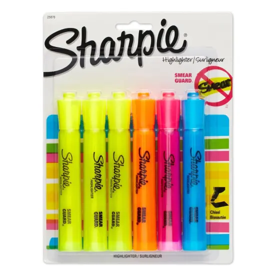 Tank Highlighter, Assorted Colors, 6 Per Pack, 3 Packs {2}
