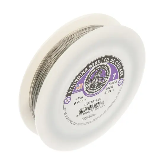 Gudebrod 0.018" 7-Strand Stainless Steel Jewelry Wire | Made in USA {3}