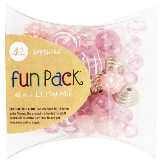 CousinDIY Fun Pack Bead Mix-Light Pink Mix {1}