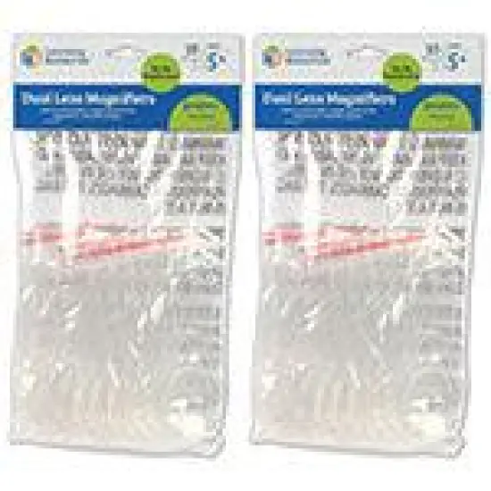 Dual Lens Magnifiers, 10 Per Pack, 2 Packs {4}