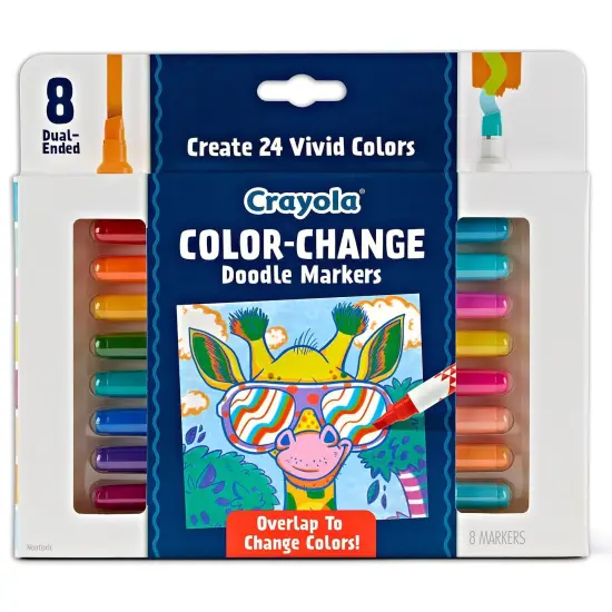 Doodle & Draw Color Change Doodle Marker, 8 Per Pack, 2 Packs {5}