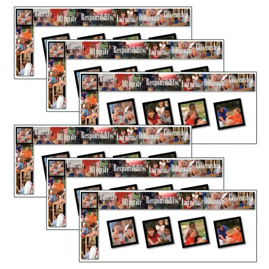 All Around the Board Trimmers, Character Education, 43 Feet Per Pack, 6 Packs {1}