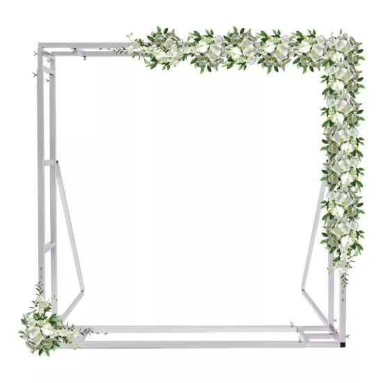 9.8ft Metal Wedding Flower Arch Framework Photography Backdrop Stand Heavy Duty {1}
