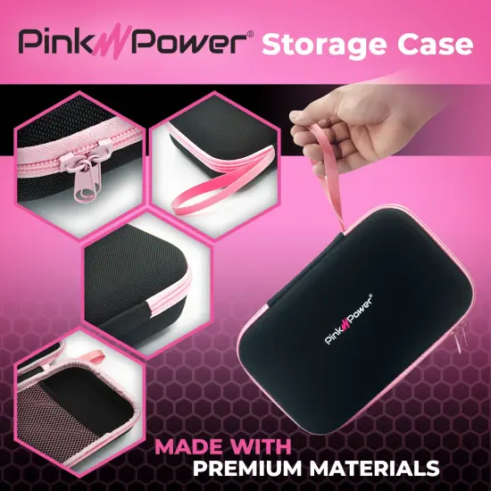 Pink Power Storage Case for Cordless Electric Scissor Box Cutter Cordless Screwdrivers - Craft Sewing Accessories Storage Case - Fits HG2043 HG1214 PP481 PP481-LK {4}