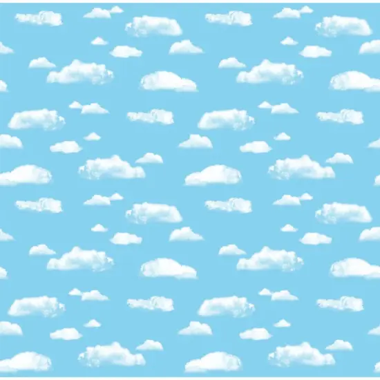 Bulletin Board Art Paper, Clouds, 48" x 50', 1 Roll {1}