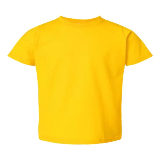 Rabbit Skins&reg; Toddler Crewneck Short Sleeve Fine Jersey Tee Yellow {1}
