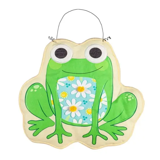 Summer Welcome Friends Frog Door Decoration Hanger {1}
