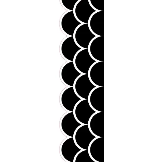 Black Scallops EZ Border&trade;, 48 Feet Per Pack, 3 Packs {3}