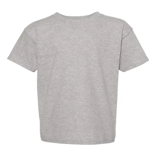 Hanes&reg; Essential-T Youth Short Sleeve Crew Neck T-Shirt Oxford grey {1}