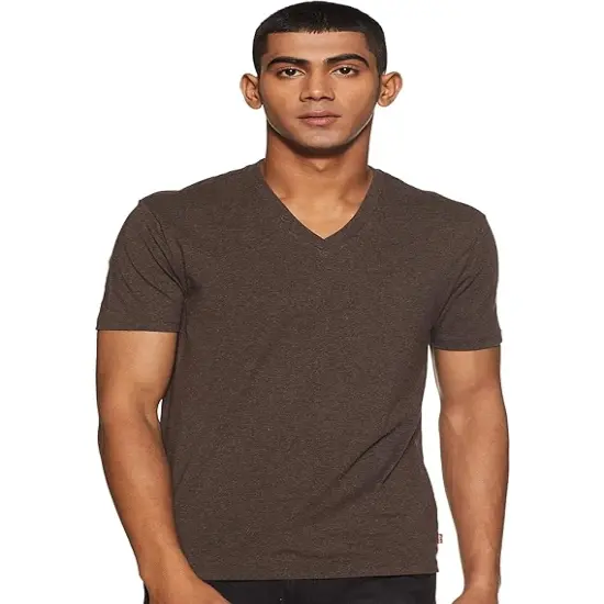 BELLA + CANVAS&reg; Heather CVC Short Sleeve V-Neck Tee Heather grass green {4}