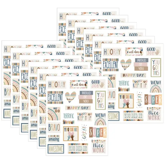 Everyone is Welcome Stickers, 120 Per Pack, 12 Packs {1}