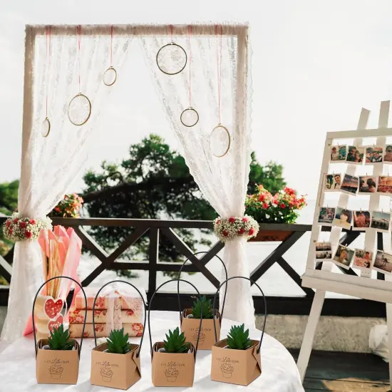 40-Pieces Let Love Grow Succulent Wraps {3}